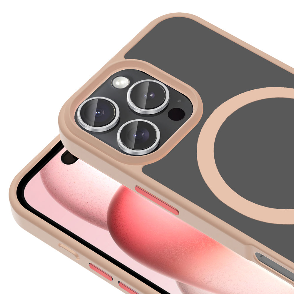 iPhone 16 Pro Kılıf M-safe Şarj Özellikli Mat Arka Yüzey Zore Sio Kılıf