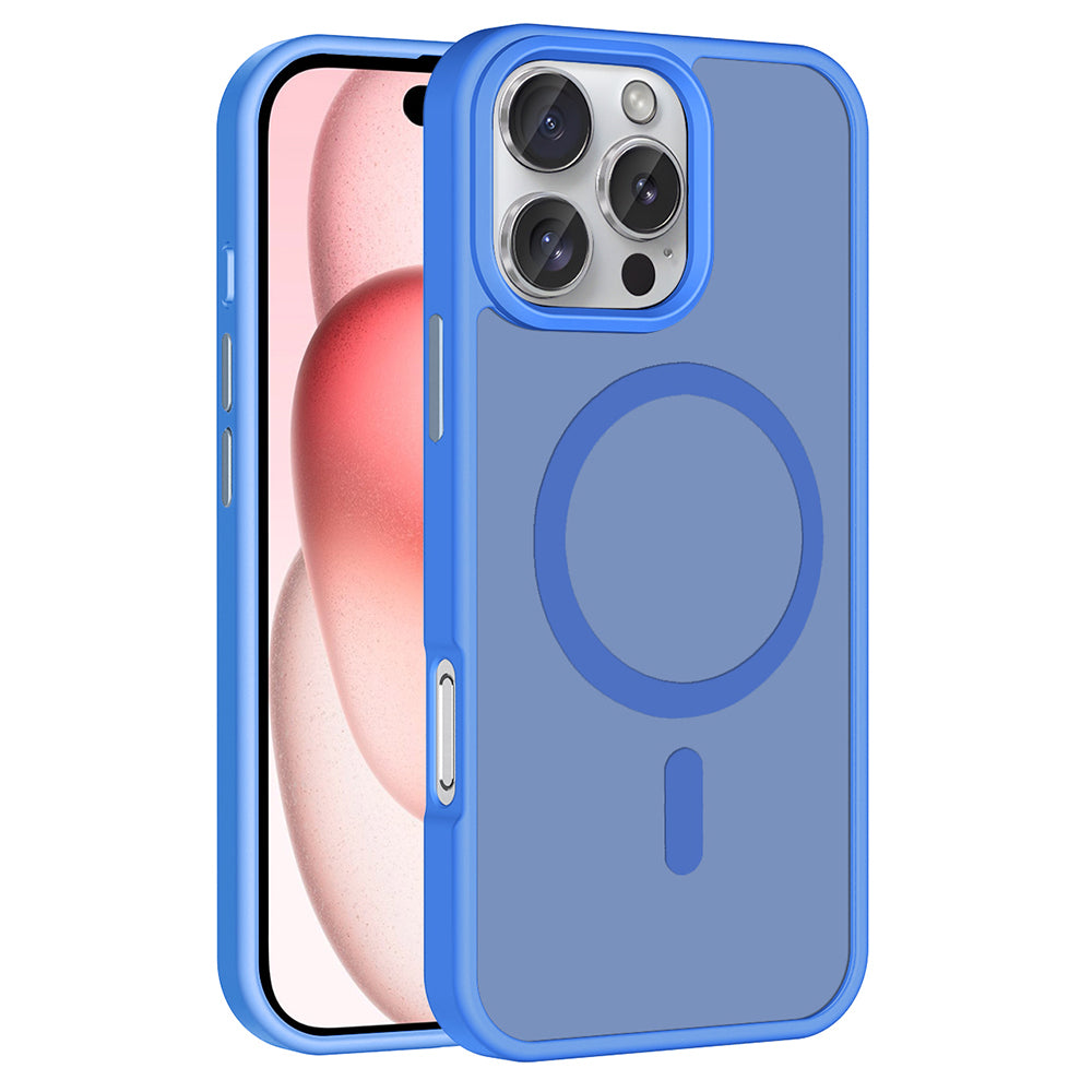 iPhone 16 Pro Kılıf M-safe Şarj Özellikli Mat Arka Yüzey Zore Sio Kılıf