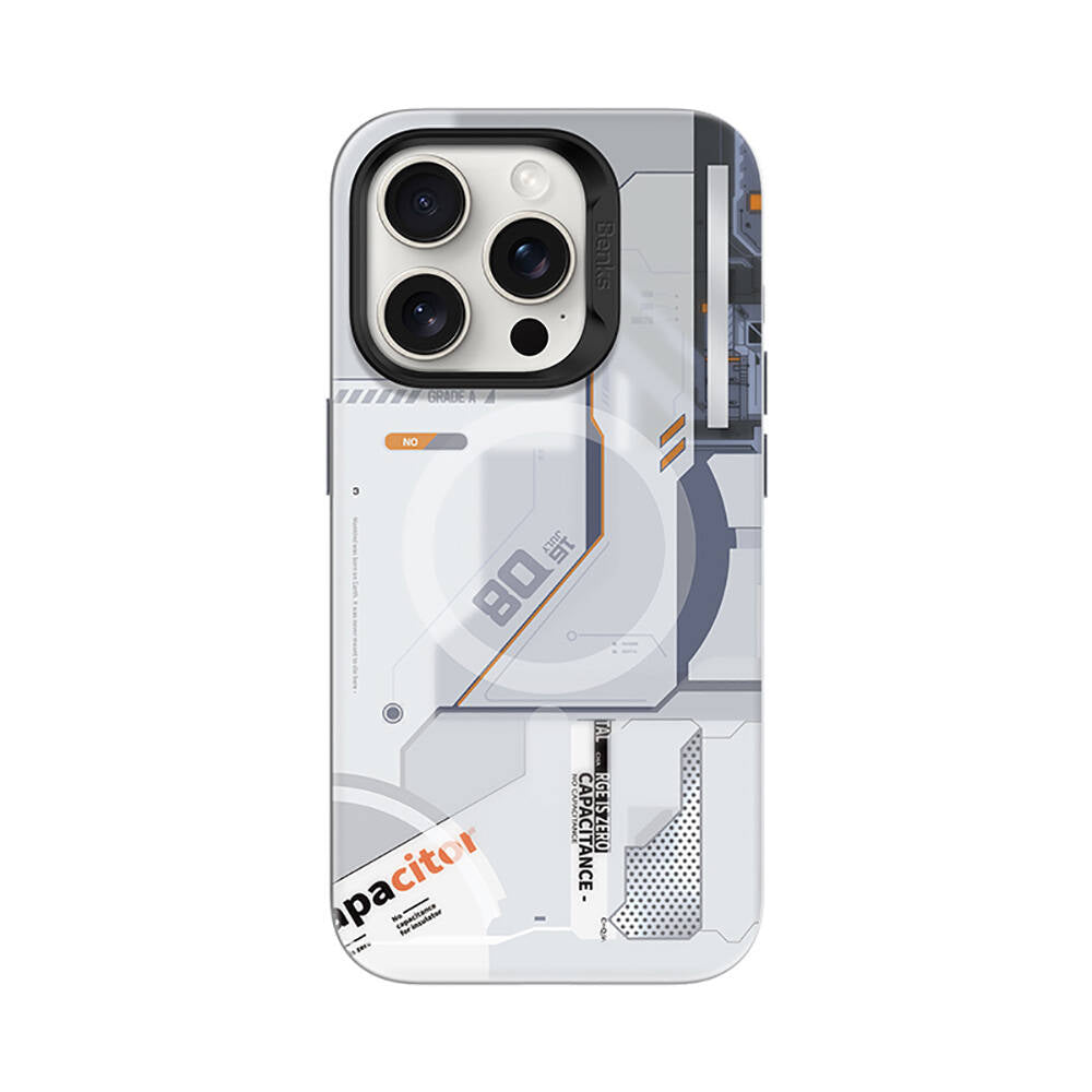 iPhone 16 Pro Kılıf M-safe Şarj Özellikli Mekanik Tasarımlı Benks Perspective Serisi Kılıf