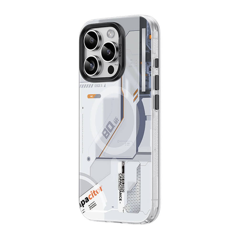 iPhone 16 Pro Kılıf M-safe Şarj Özellikli Mekanik Tasarımlı Benks Perspective Serisi Kılıf