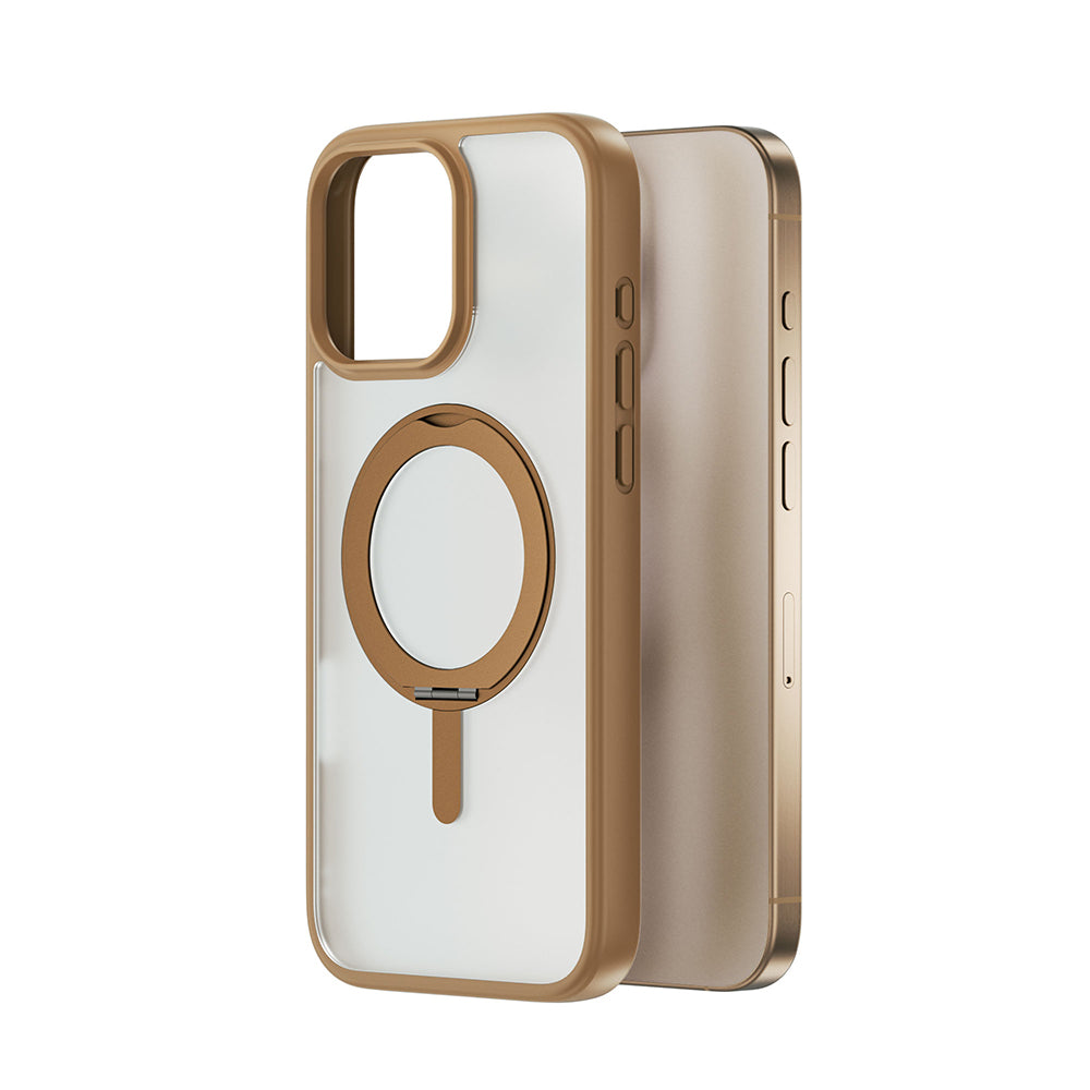 iPhone 16 Pro Kılıf M-safe Şarj Özellikli Parmak İzi Bırakmayan Wiwu FGG-202 Armor Ultra Serisi Kılıf