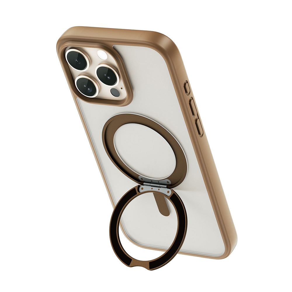 iPhone 16 Pro Kılıf M-safe Şarj Özellikli Parmak İzi Bırakmayan Wiwu FGG-202 Armor Ultra Serisi Kılıf