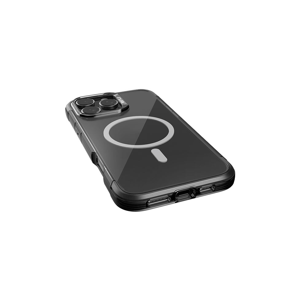 iPhone 16 Pro Kılıf M-safe Şarj Özellikli Raptic Air Serisi Airbag Tasarımlı Metal Köşelikli Şeffaf Kılıf