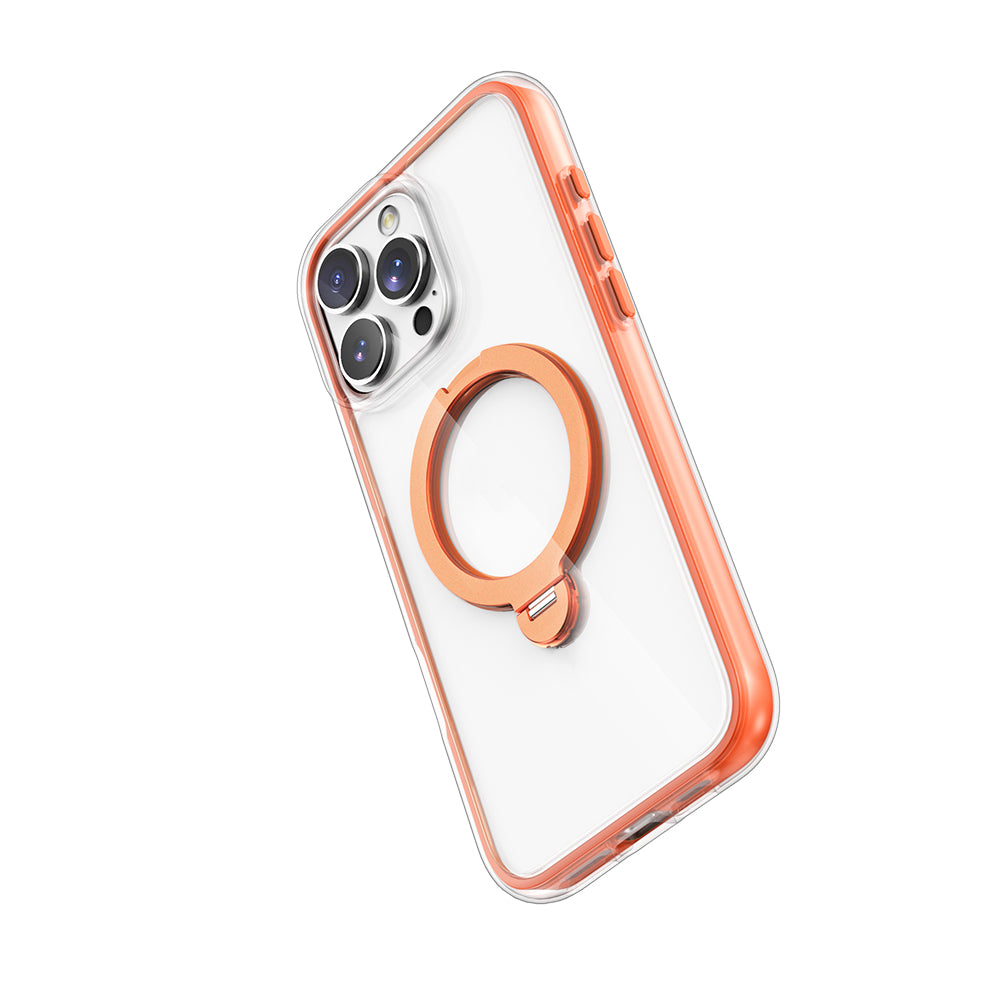 iPhone 16 Pro Kılıf M-safe Şarj Özellikli Raptic AirJoy Serisi 360 Derece Dönebilen Standlı Kılıf