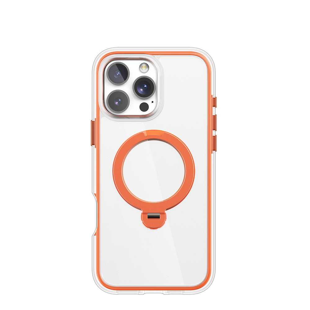 iPhone 16 Pro Kılıf M-safe Şarj Özellikli Raptic AirJoy Serisi 360 Derece Dönebilen Standlı Kılıf