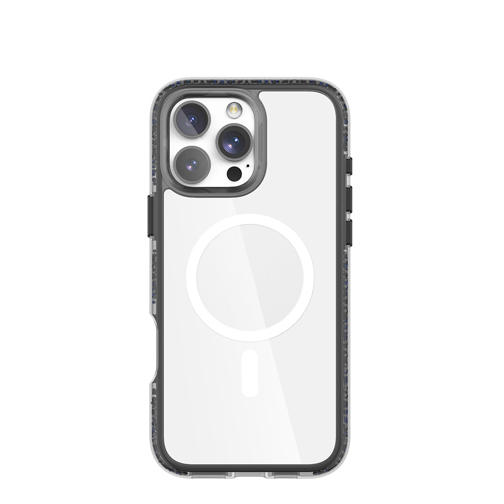 iPhone 16 Pro Kılıf M-safe Şarj Özellikli Raptic AirJoy Serisi Boncuk Tasarımlı Şeffaf Kılıf