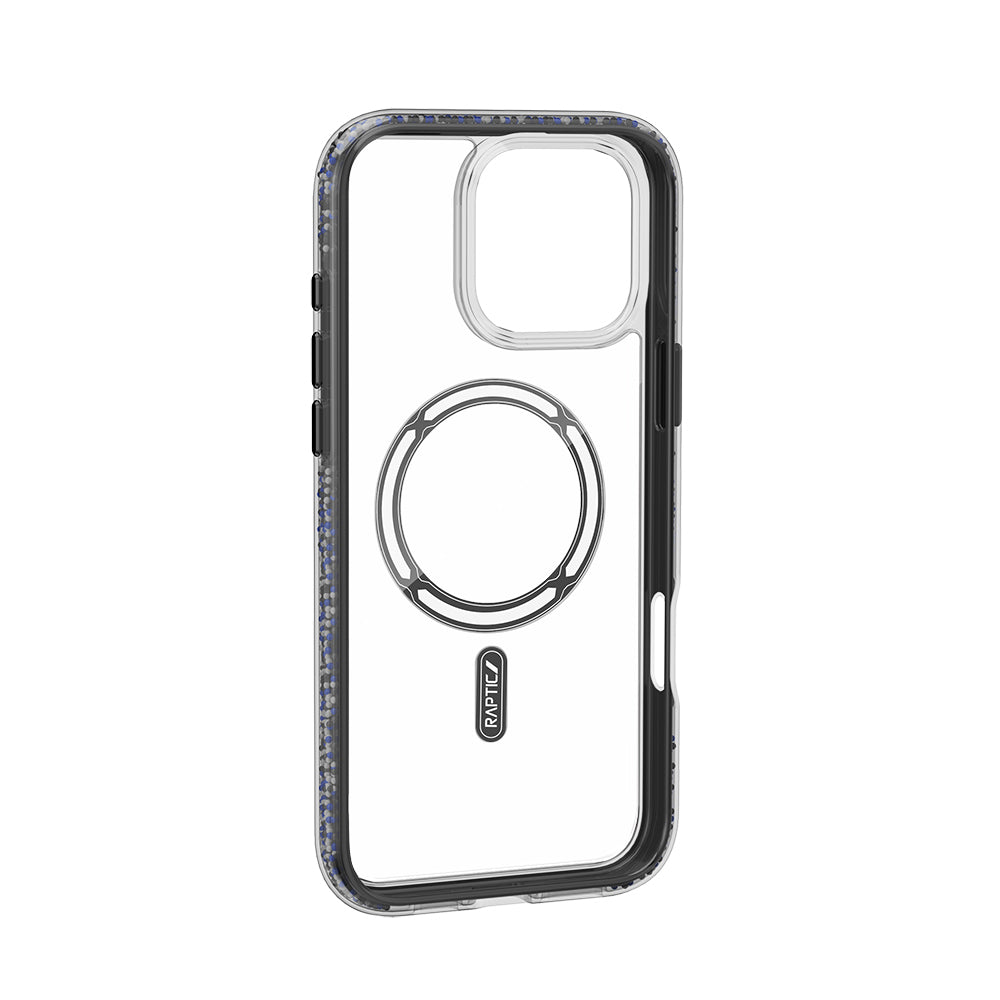 iPhone 16 Pro Kılıf M-safe Şarj Özellikli Raptic AirJoy Serisi Boncuk Tasarımlı Şeffaf Kılıf