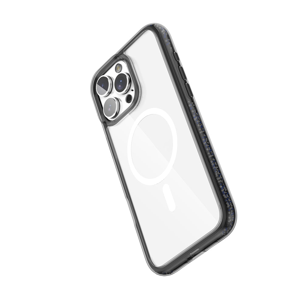 iPhone 16 Pro Kılıf M-safe Şarj Özellikli Raptic AirJoy Serisi Boncuk Tasarımlı Şeffaf Kılıf