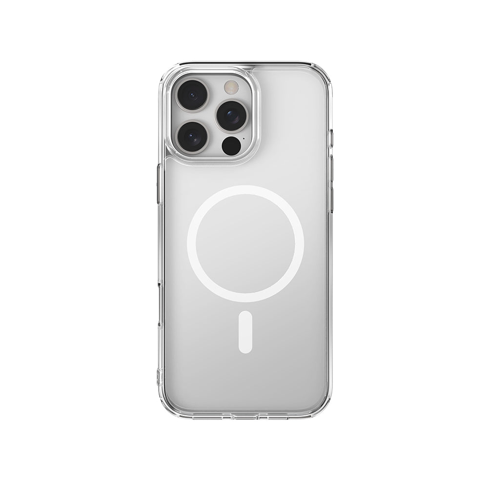 iPhone 16 Pro Kılıf M-safe Şarj Özellikli Raptic Crystal M-safe Serisi Şeffaf Kılıf