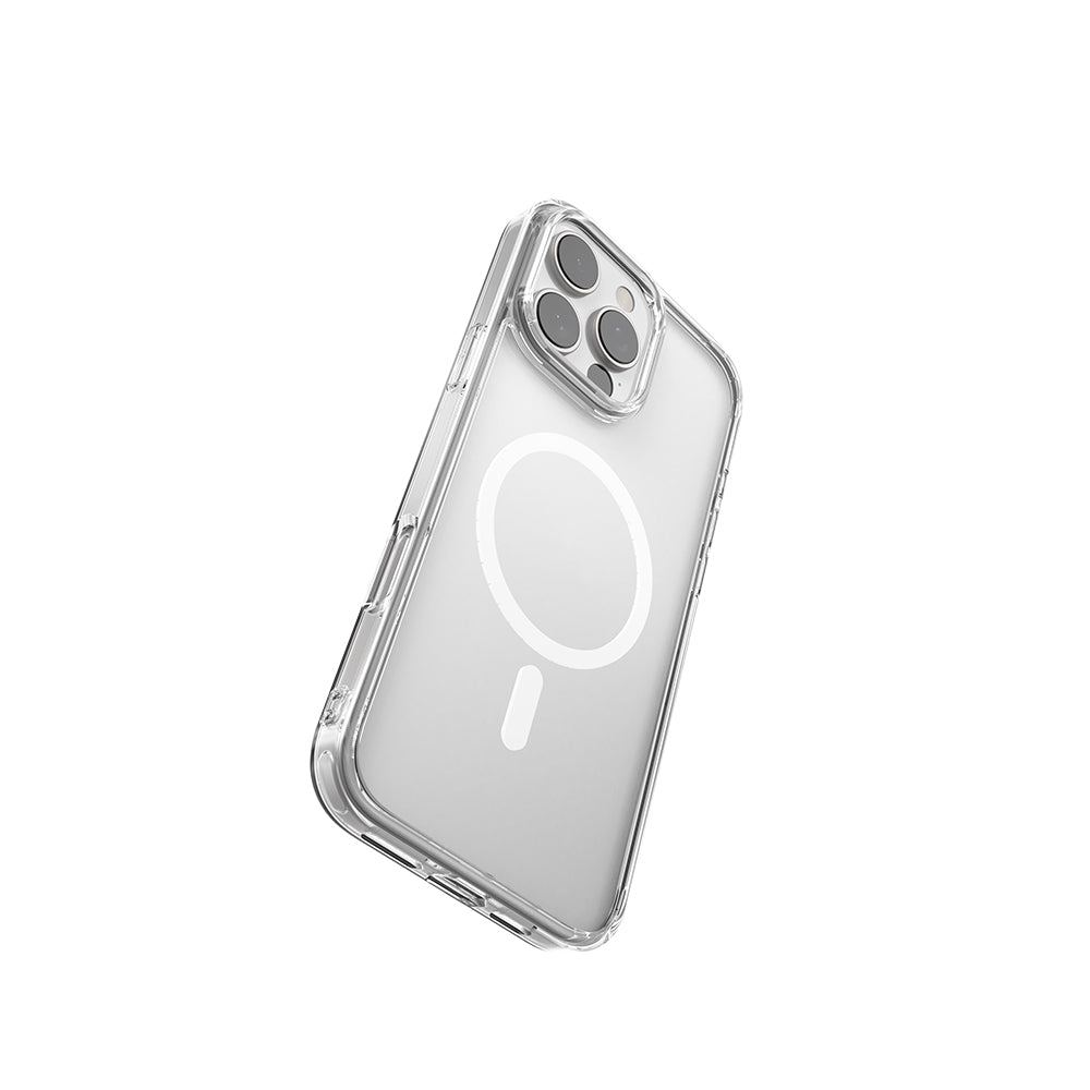 iPhone 16 Pro Kılıf M-safe Şarj Özellikli Raptic Crystal M-safe Serisi Şeffaf Kılıf