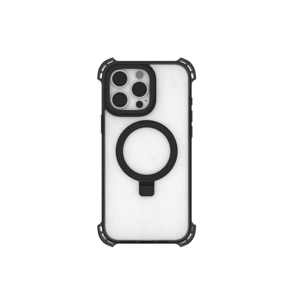 iPhone 16 Pro Kılıf M-safe Şarj Özellikli Raptic Dual Serisi Şeffaf Standlı Kılıf