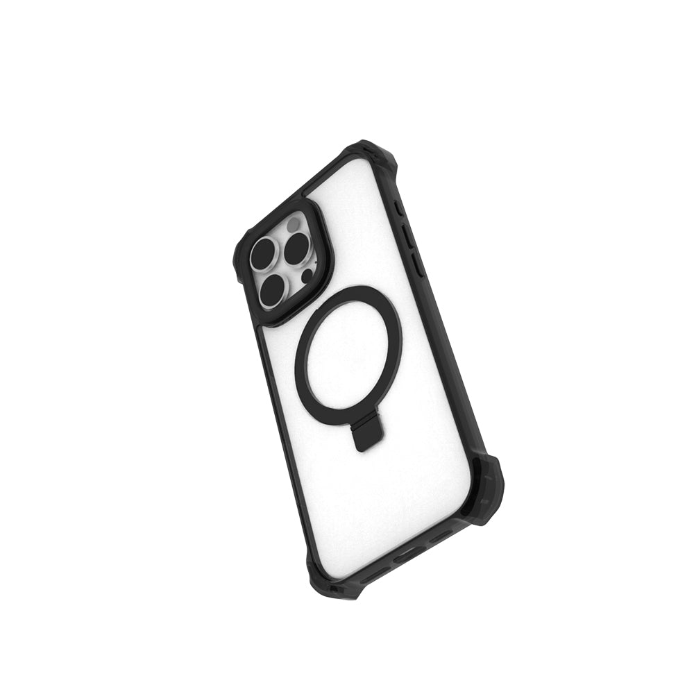 iPhone 16 Pro Kılıf M-safe Şarj Özellikli Raptic Dual Serisi Şeffaf Standlı Kılıf