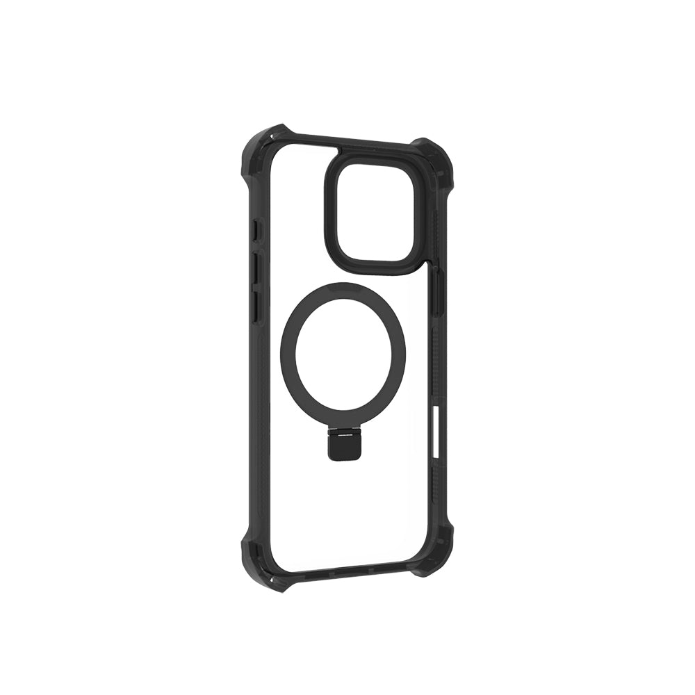 iPhone 16 Pro Kılıf M-safe Şarj Özellikli Raptic Dual Serisi Şeffaf Standlı Kılıf