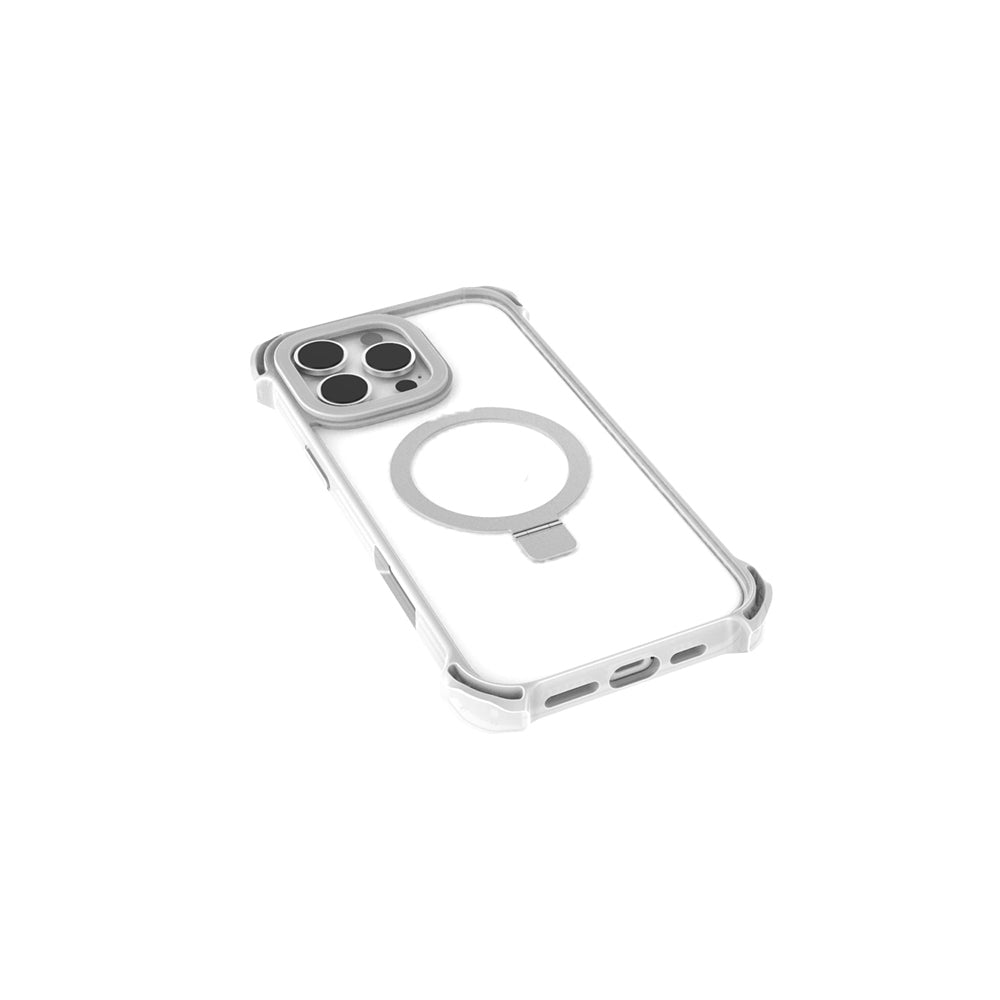iPhone 16 Pro Kılıf M-safe Şarj Özellikli Raptic Dual Serisi Şeffaf Standlı Kılıf