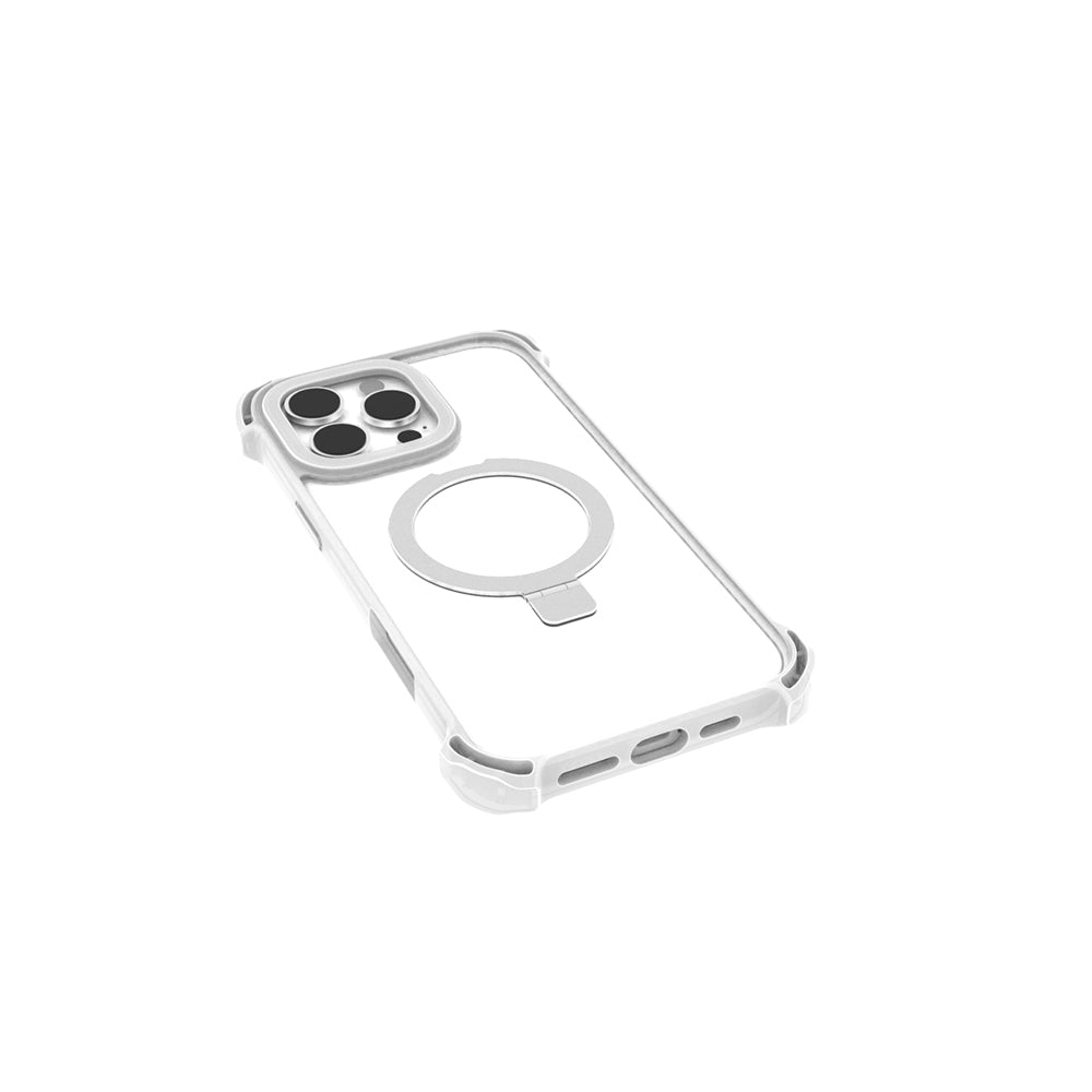 iPhone 16 Pro Kılıf M-safe Şarj Özellikli Raptic Dual Serisi Şeffaf Standlı Kılıf