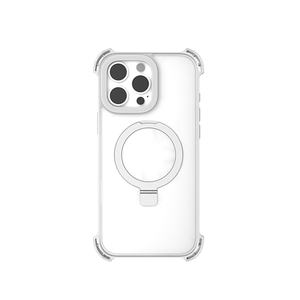 iPhone 16 Pro Kılıf M-safe Şarj Özellikli Raptic Dual Serisi Şeffaf Standlı Kılıf