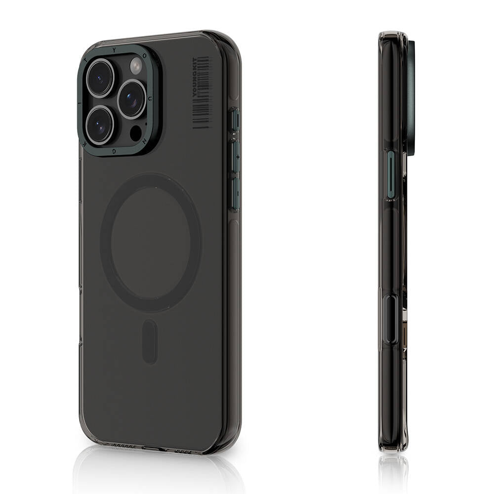 iPhone 16 Pro Kılıf M-safe Şarj Özellikli Şeffaf Youngkit Crystal Shield Serisi Kılıf