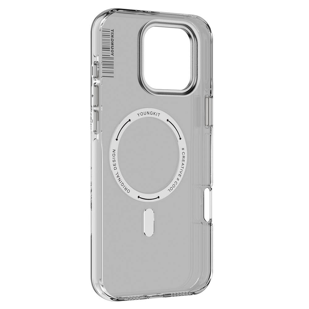 iPhone 16 Pro Kılıf M-safe Şarj Özellikli Şeffaf Youngkit Crystal Shield Serisi Kılıf