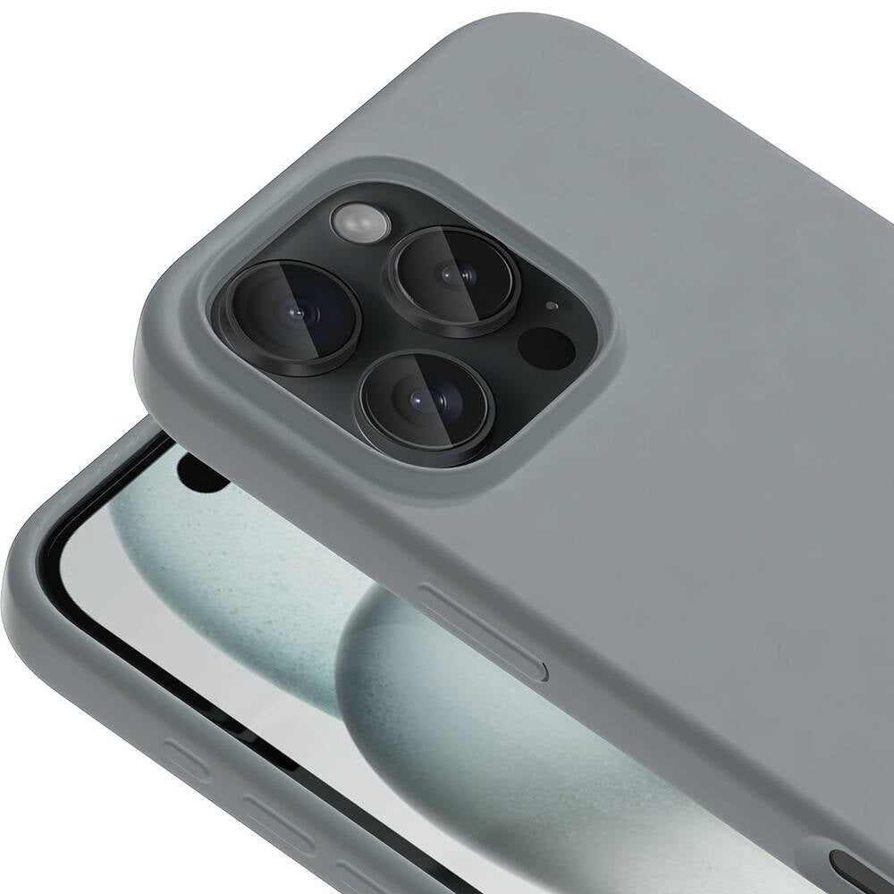 iPhone 16 Pro Kılıf M-safe Şarj Özellikli Sıvı Teknolojili Silinebilir Sert Zore Kivi Kılıf