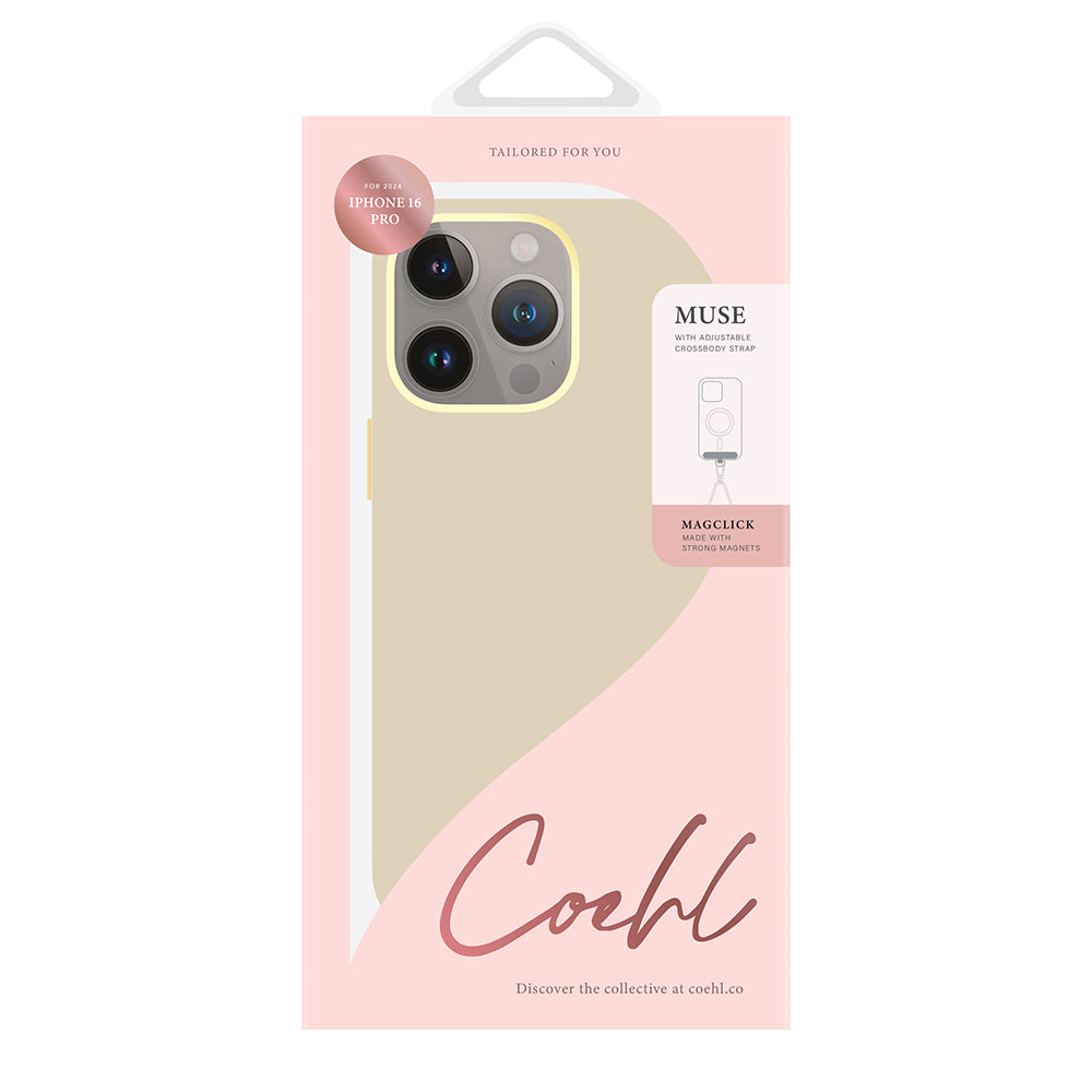 iPhone 16 Pro Kılıf M-safe Şarj Özellikli Soft Arka Yüzey Askı İpli Coehl Muse Kılıf