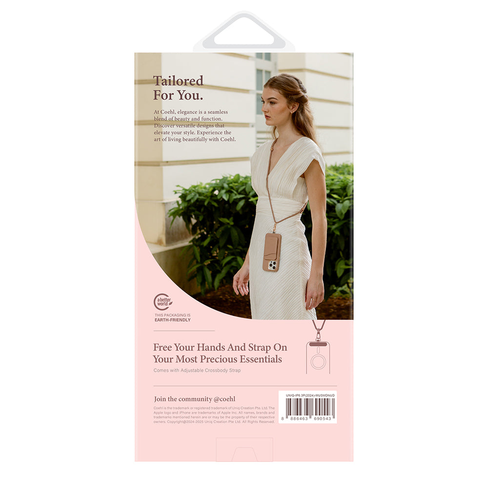 iPhone 16 Pro Kılıf M-safe Şarj Özellikli Soft Arka Yüzey Askı İpli Coehl Muse Kılıf