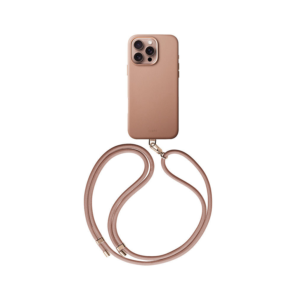 iPhone 16 Pro Kılıf M-safe Şarj Özellikli Soft Arka Yüzey Askı İpli Coehl Muse Kılıf
