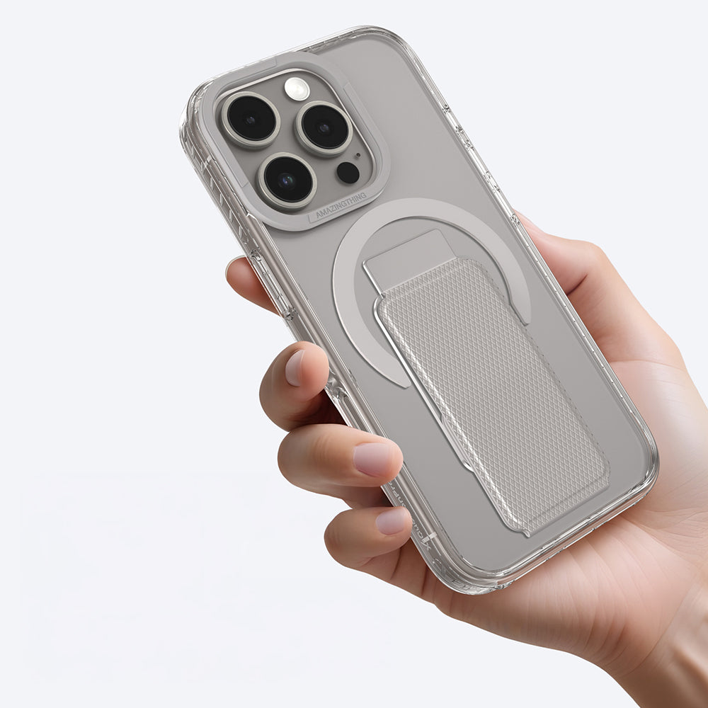 iPhone 16 Pro Kılıf M-safe Şarj Özellikli Standlı Amazingthing Titan Pro Plus Kılıf