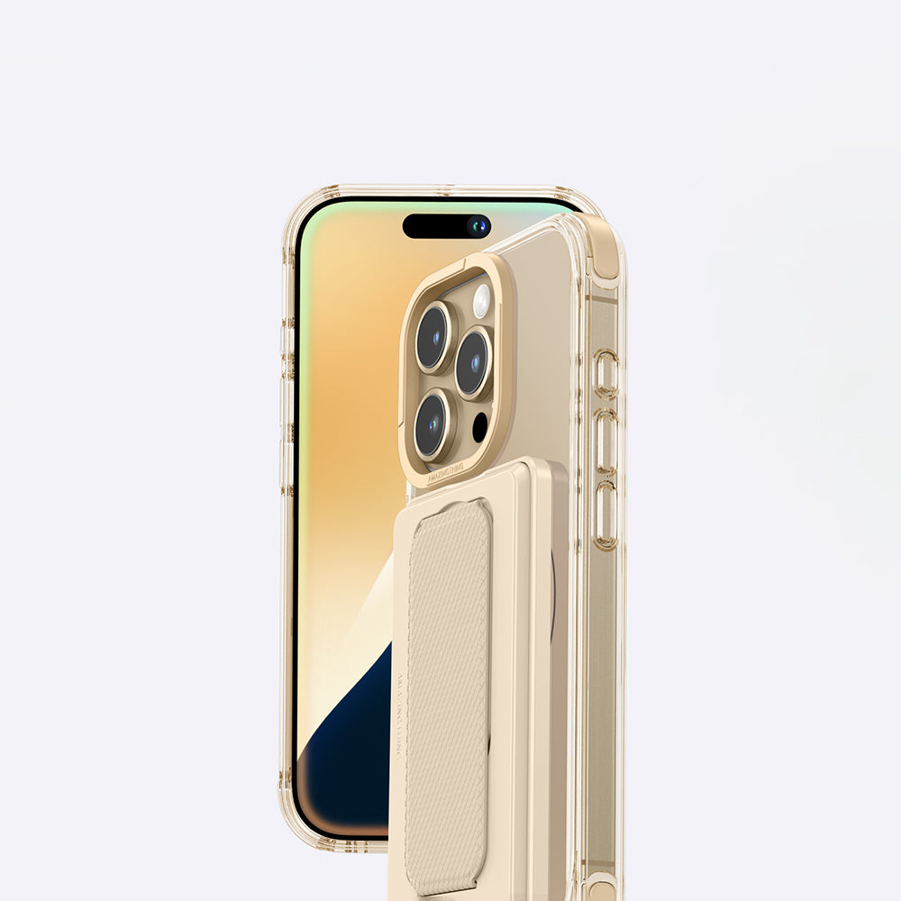 iPhone 16 Pro Kılıf M-safe Şarj Özellikli Standlı Set Amazingthing Omni Adventure Serisi Kılıf