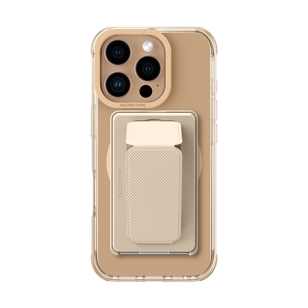 iPhone 16 Pro Kılıf M-safe Şarj Özellikli Standlı Set Amazingthing Omni Adventure Serisi Kılıf