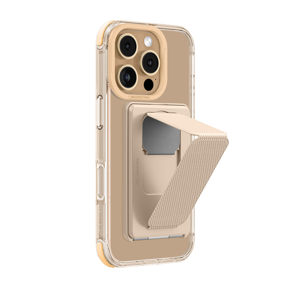 iPhone 16 Pro Kılıf M-safe Şarj Özellikli Standlı Set Amazingthing Omni Adventure Serisi Kılıf