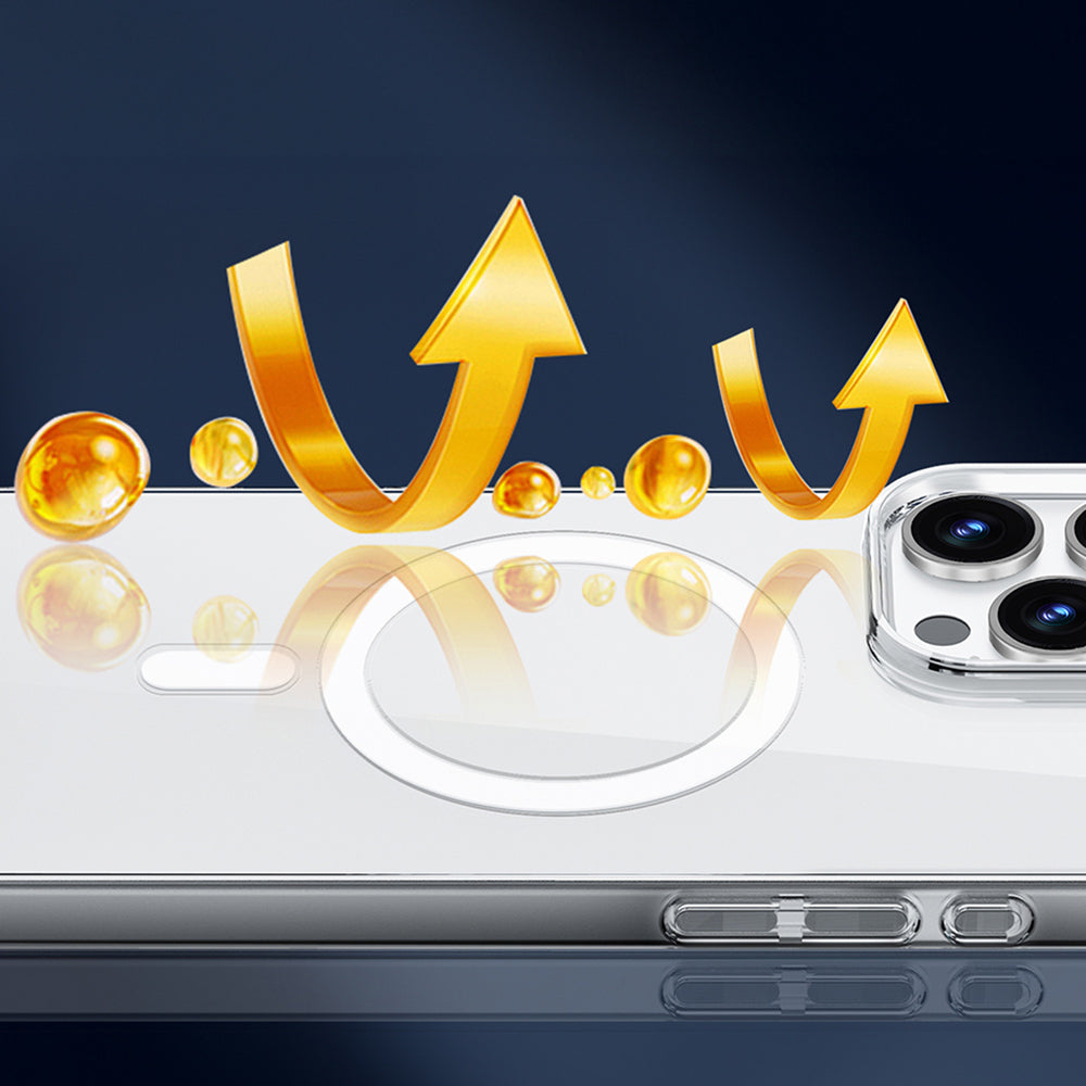 iPhone 16 Pro Kılıf M-safe Şarj Özellikli Wiwu YXK-207 Invisible Pro Sert PC Kılıf