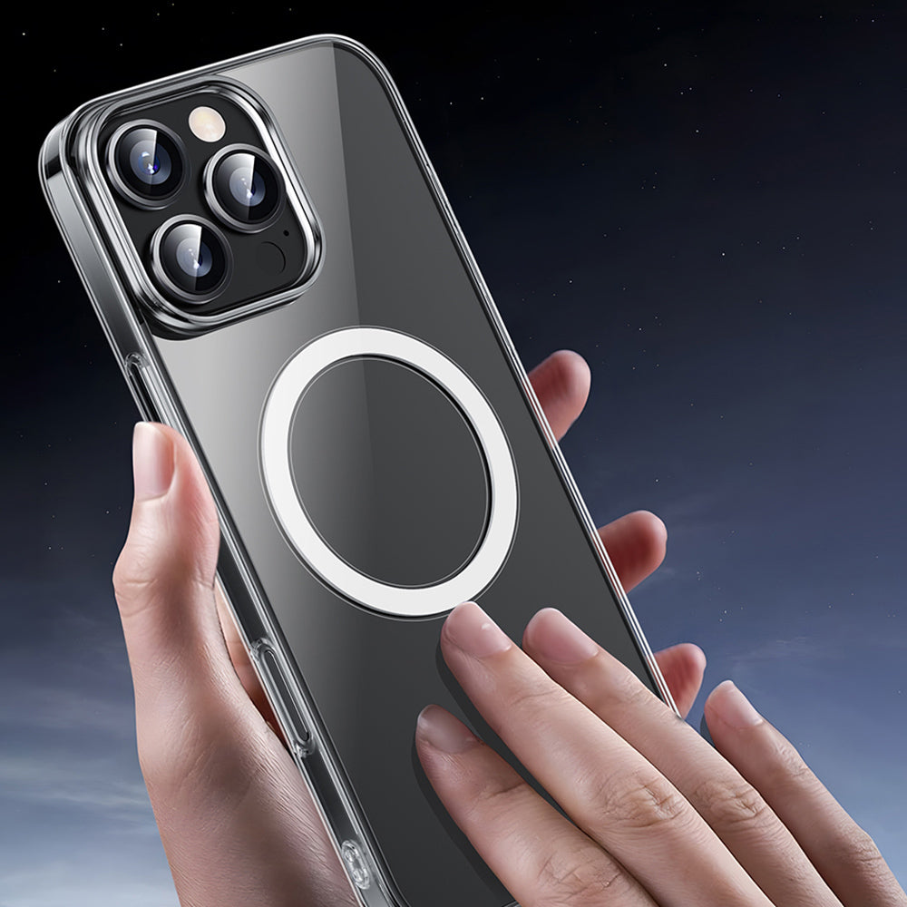 iPhone 16 Pro Kılıf M-safe Şarj Özellikli Wiwu YXK-207 Invisible Pro Sert PC Kılıf