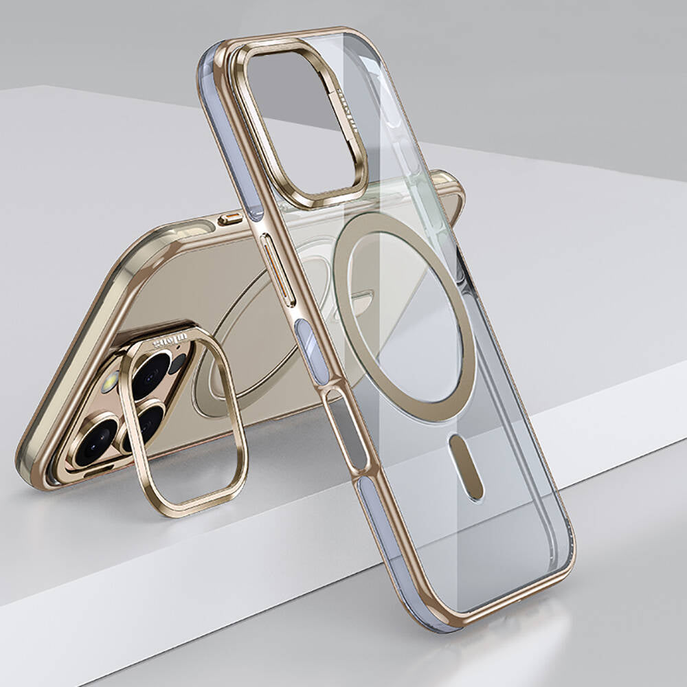 iPhone 16 Pro Kılıf M-safe Şarj Özellikli Wlons Standlı Efsane Kılıf