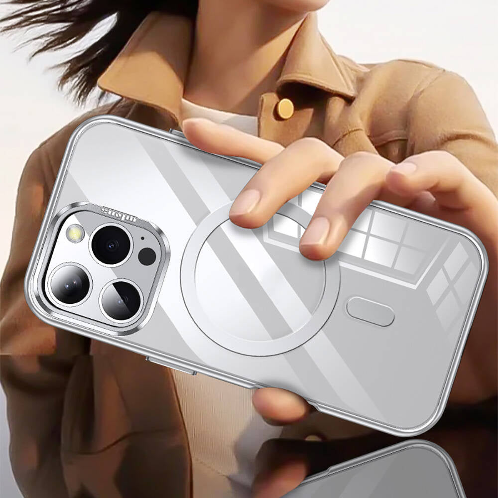 iPhone 16 Pro Kılıf M-safe Şarj Özellikli Wlons Standlı Efsane Kılıf