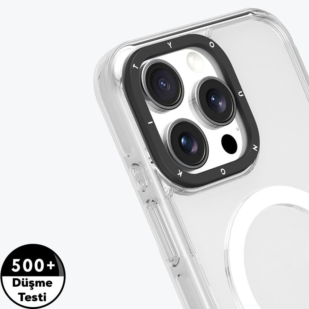 iPhone 16 Pro Kılıf M-safe Şarj Özellikli YoungKit Crystal Color Serisi Kılıf