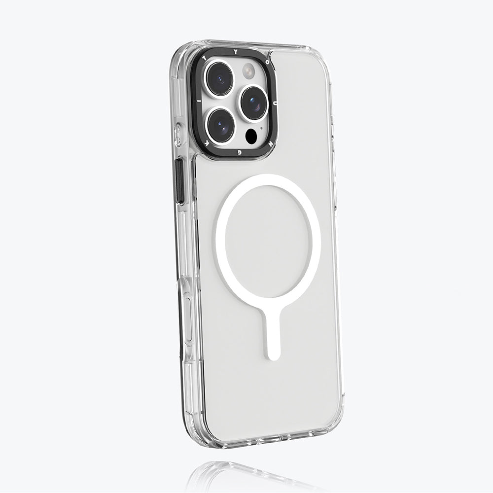 iPhone 16 Pro Kılıf M-safe Şarj Özellikli YoungKit Crystal Color Serisi Kılıf