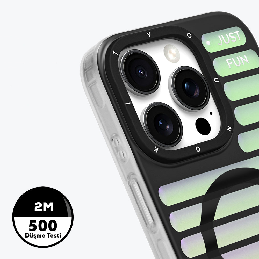 iPhone 16 Pro Kılıf M-safe Şarj Özellikli Youngkit Geek Serisi Kılıf