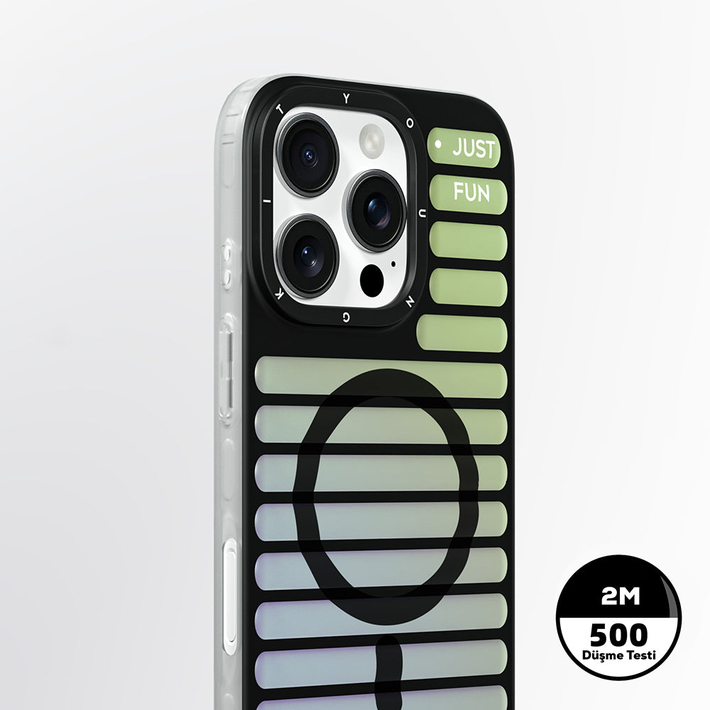 iPhone 16 Pro Kılıf M-safe Şarj Özellikli Youngkit Geek Serisi Kılıf