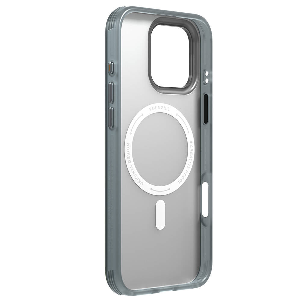 iPhone 16 Pro Kılıf M-safe Şarj Özellikli Youngkit Literary Serisi Retro Magz Kılıf