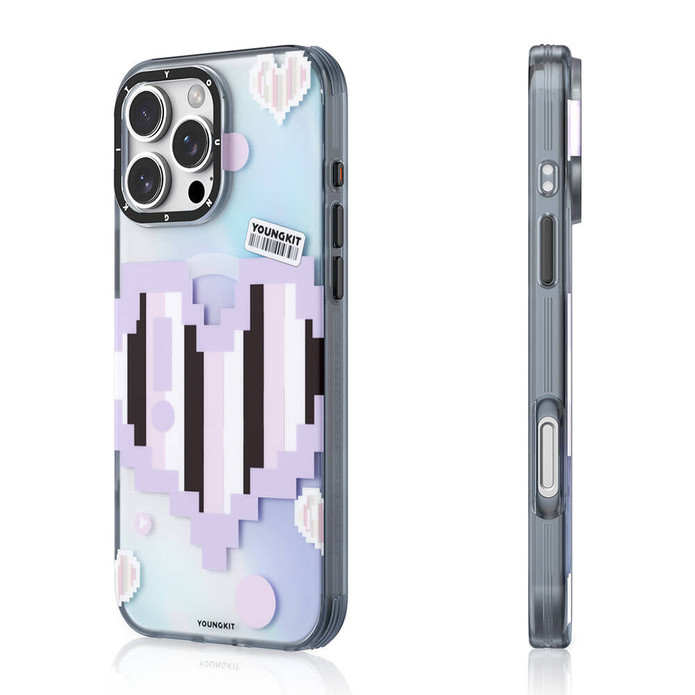 iPhone 16 Pro Kılıf M-safe Şarj Özellikli Youngkit Love Serisi Kılıf