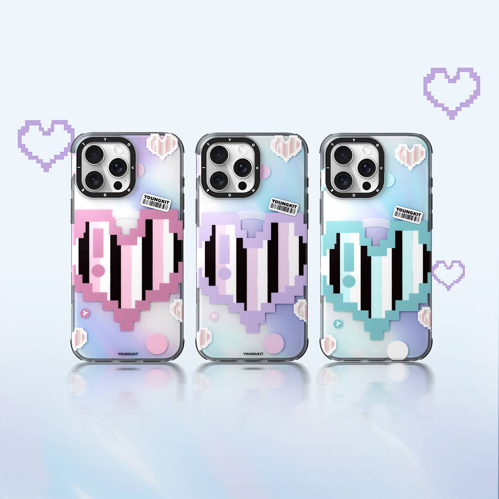 iPhone 16 Pro Kılıf M-safe Şarj Özellikli Youngkit Love Serisi Kılıf