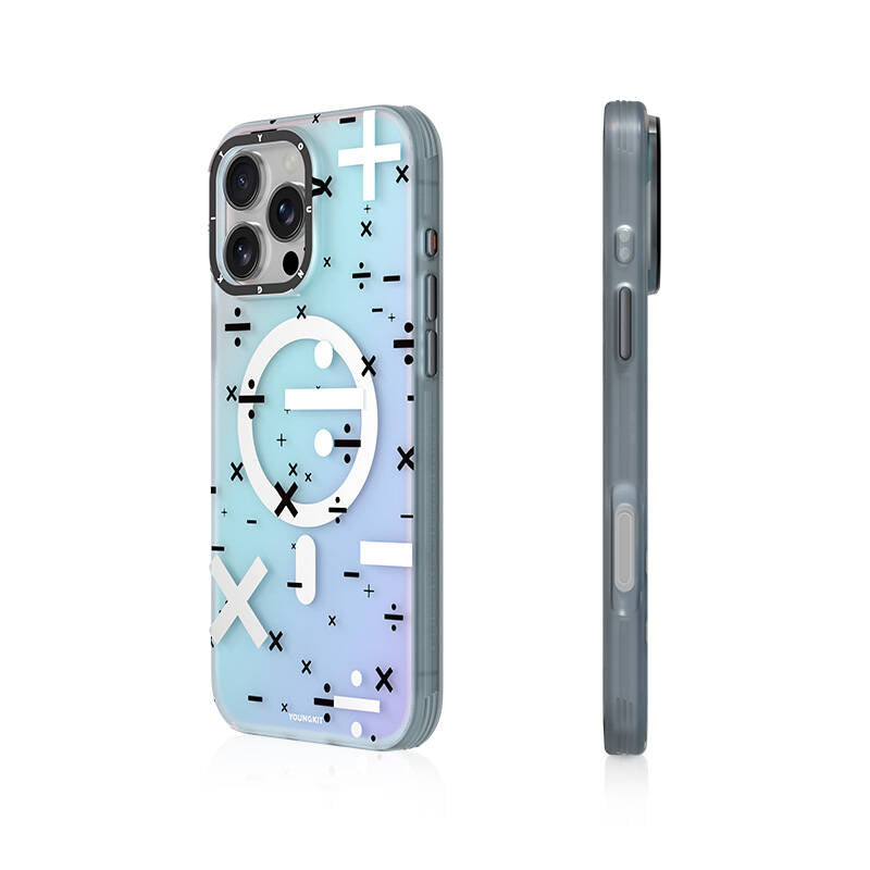 iPhone 16 Pro Kılıf M-safe Şarj Özellikli Youngkit Mathematical Serisi Kılıf