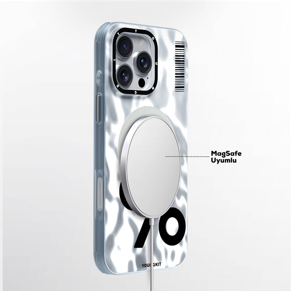 iPhone 16 Pro Kılıf M-safe Şarj Özellikli Youngkit Mathematical Serisi Kılıf