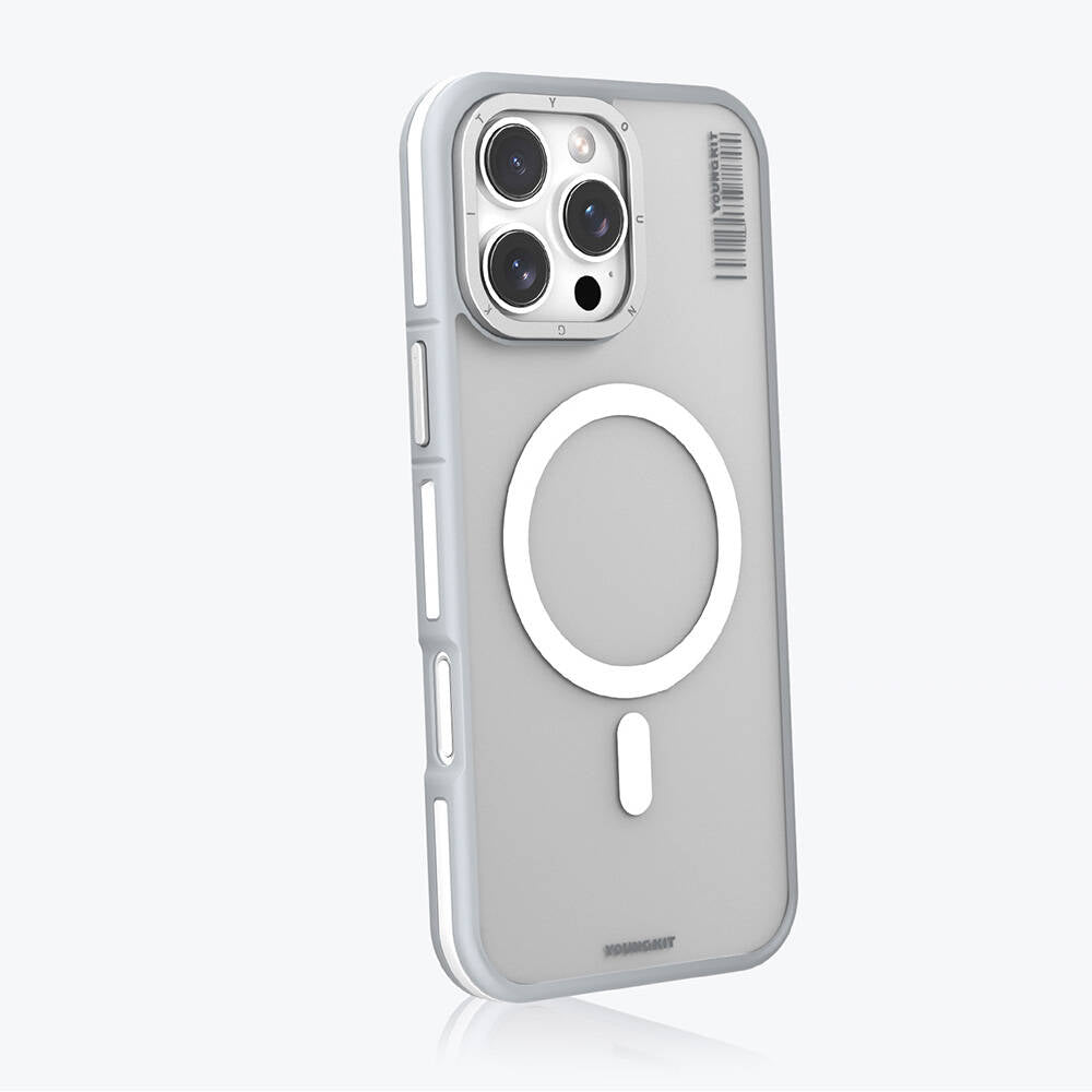 iPhone 16 Pro Kılıf M-safe Şarj Özellikli Youngkit Rock Sand Serisi Kılıf