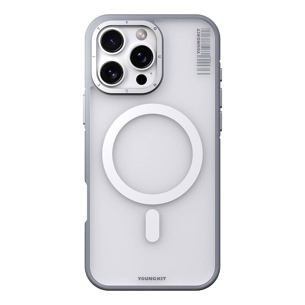 iPhone 16 Pro Kılıf M-safe Şarj Özellikli Youngkit Rock Sand Serisi Kılıf