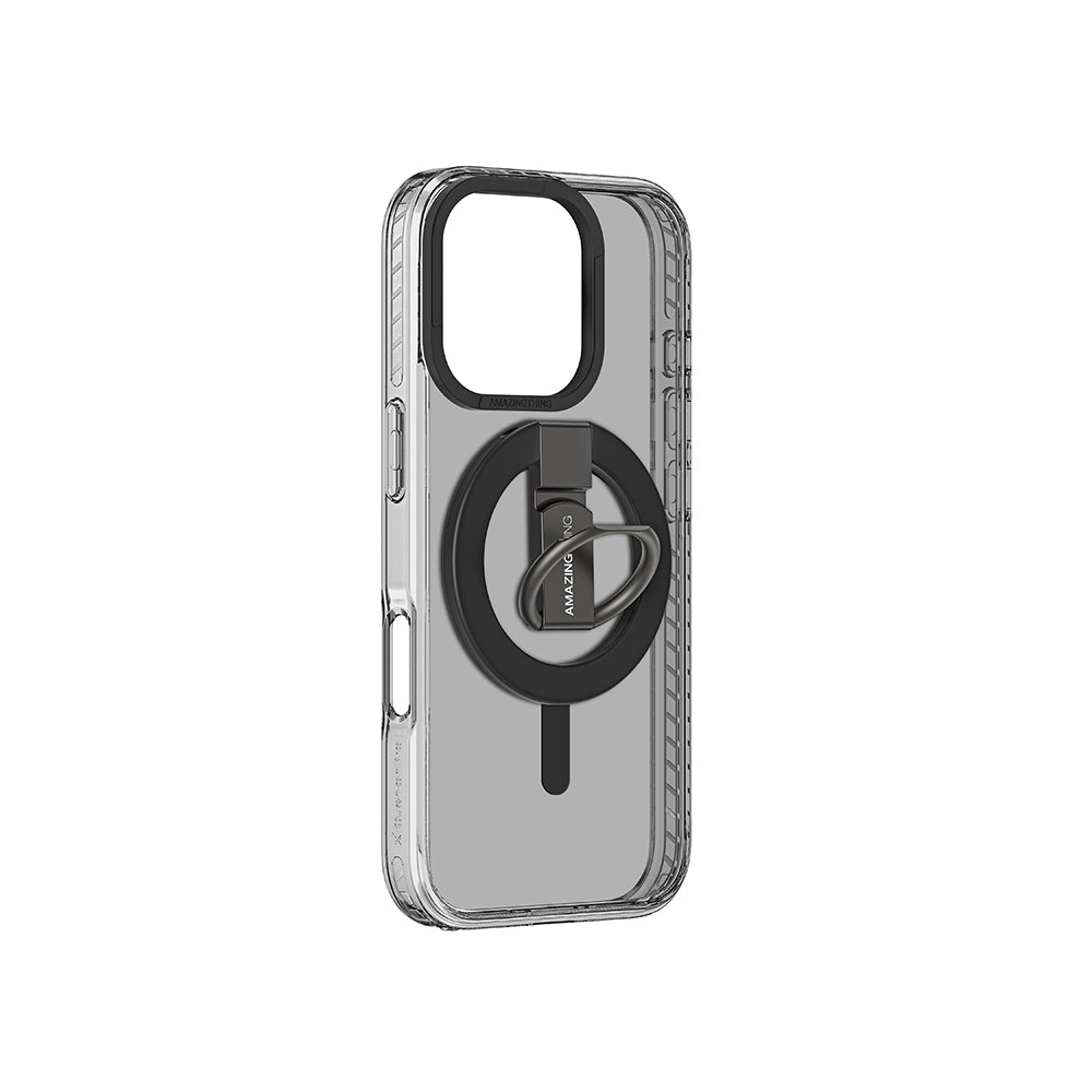 iPhone 16 Pro Kılıf M-safe Şarj Özellikli Yüzük Standlı Amazingthing Titan Pro Serisi Kılıf