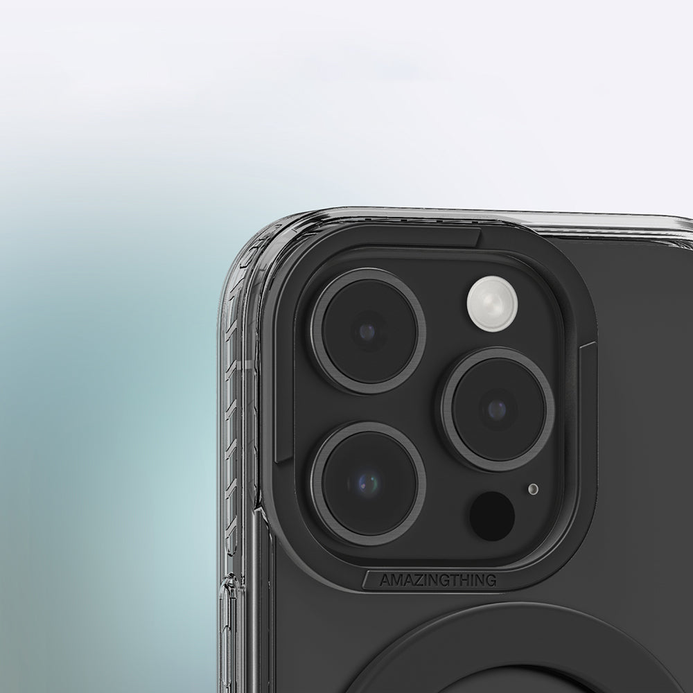 iPhone 16 Pro Kılıf M-safe Şarj Özellikli Yüzük Standlı Amazingthing Titan Pro Serisi Kılıf