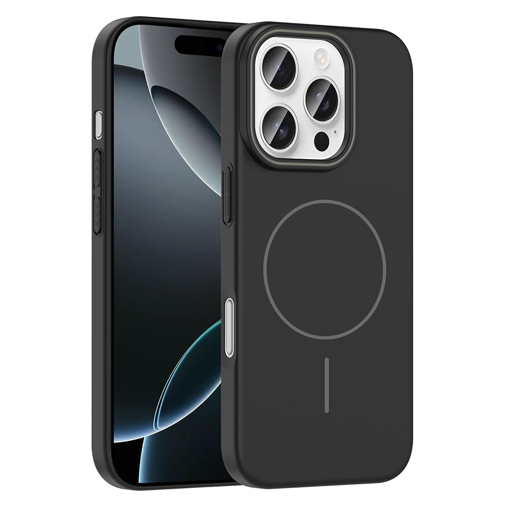 iPhone 16 Pro Kılıf M-safe Şarj Özellikli Zore Ruby Sert Kılıf