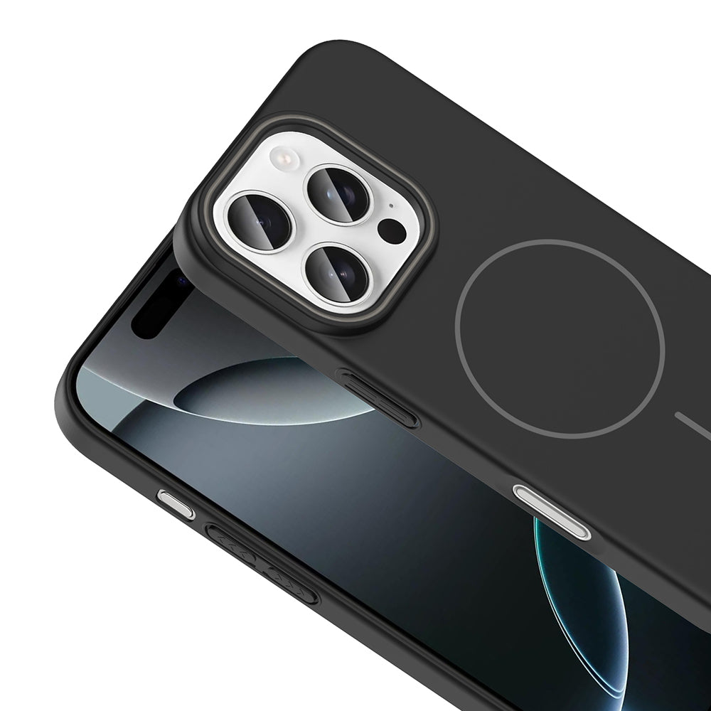 iPhone 16 Pro Kılıf M-safe Şarj Özellikli Zore Ruby Sert Kılıf