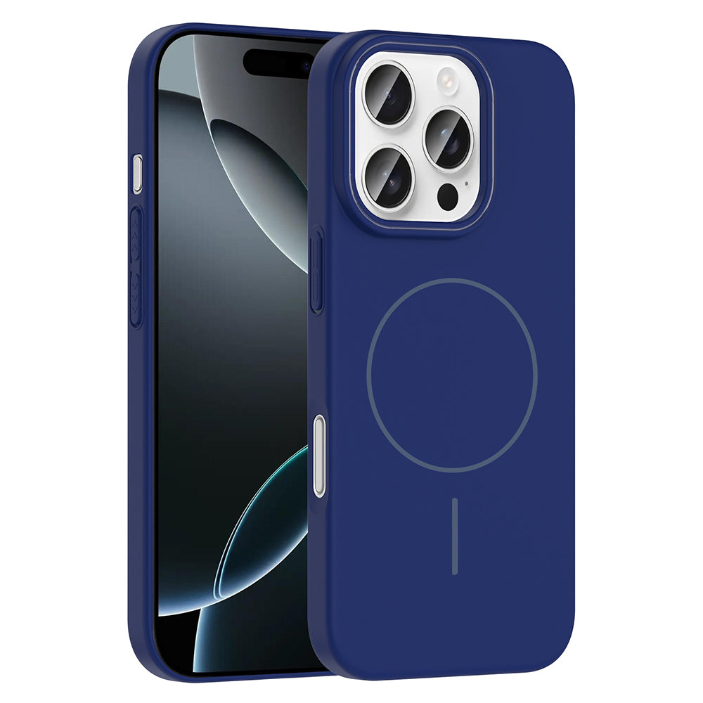iPhone 16 Pro Kılıf M-safe Şarj Özellikli Zore Ruby Sert Kılıf